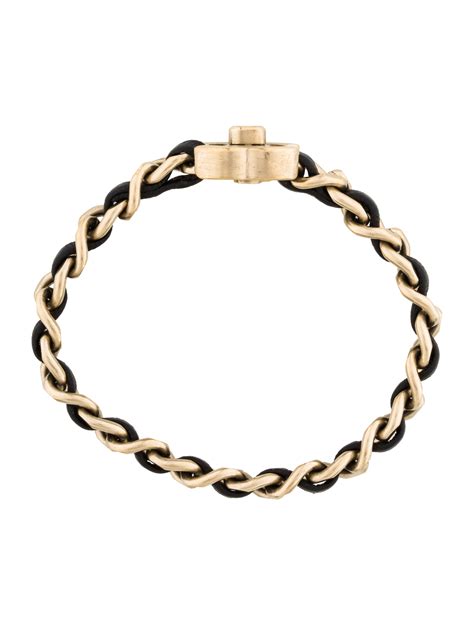 chanel turnlock leather & chain bracelet|Small leather goods — Fashion .